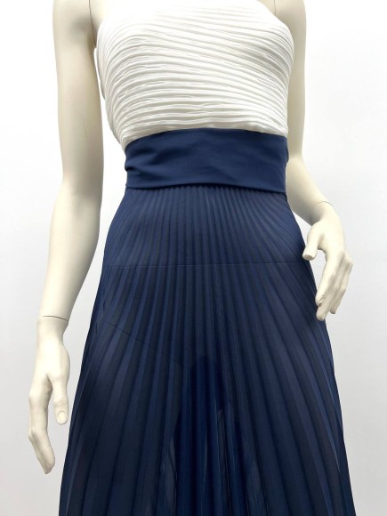 Гофре бал9 Шифон синий