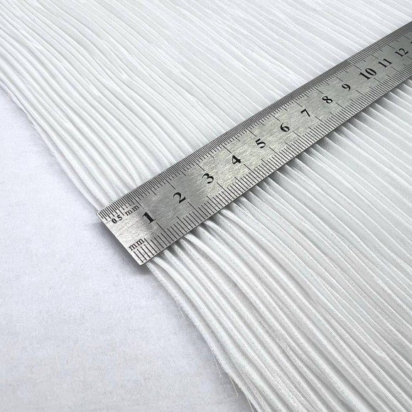 Складка Жатка Шифон молочный