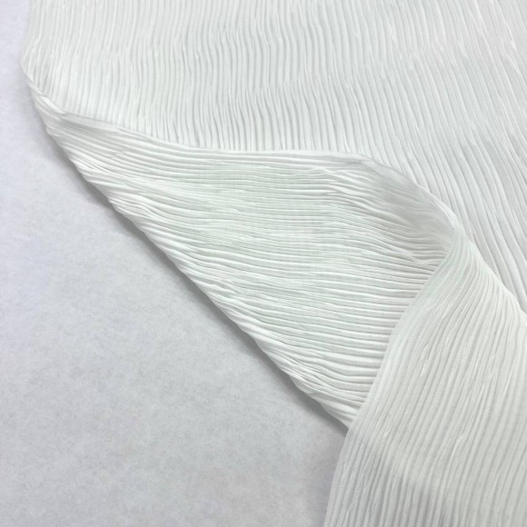 Складка Жатка Шифон молочный