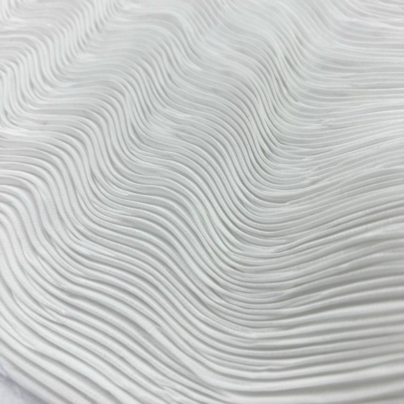 Складка Жатка Шифон молочный