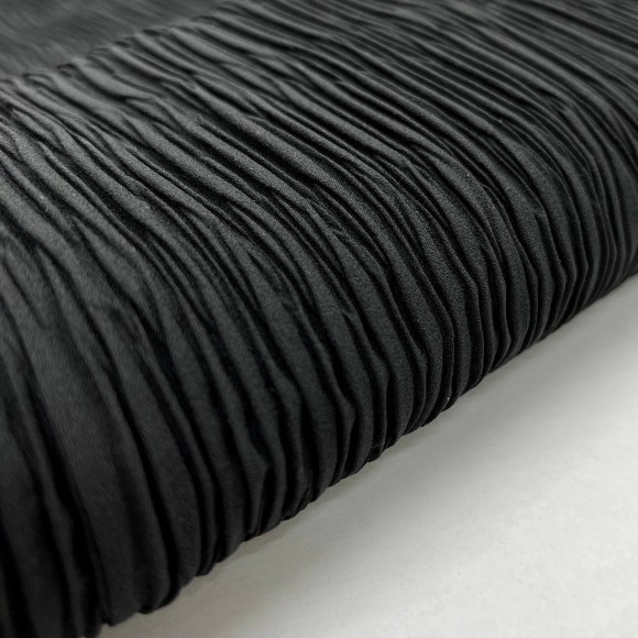 Складка Жатка Box Креп-шифон черный