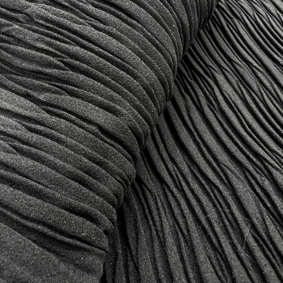 Складка Жатка Box Креп-шифон черный