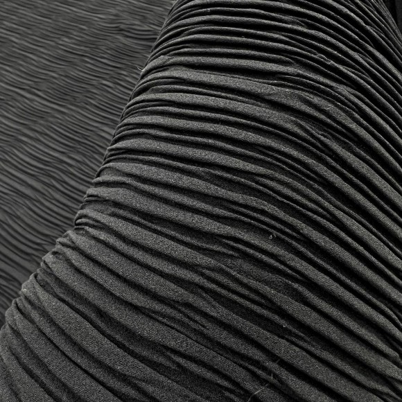 Складка Жатка Box Креп-шифон черный