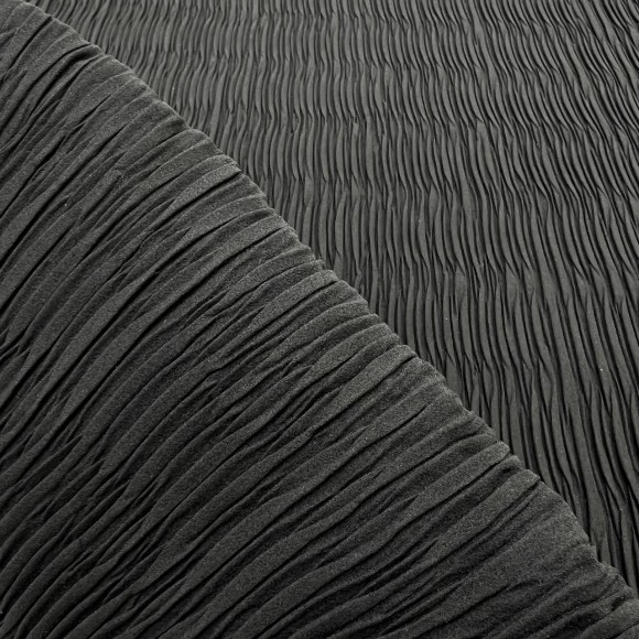 Складка Жатка Box Креп-шифон черный