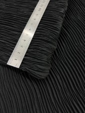 Складка Жатка Креп-шифон черный