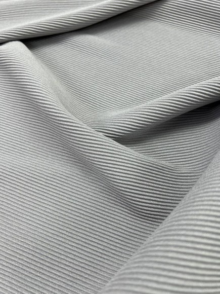 Гофре параллельное 2 мм Креп-шифон серый плотный