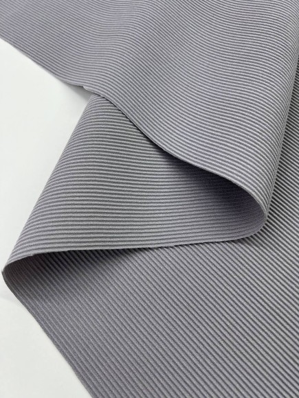 Гофре параллельное 2 мм Креп-шифон серый плотный