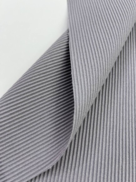 Гофре параллельное 2 мм Креп-шифон серый плотный