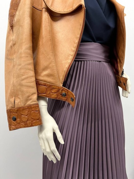 Гофре классика Армани сливово-серый