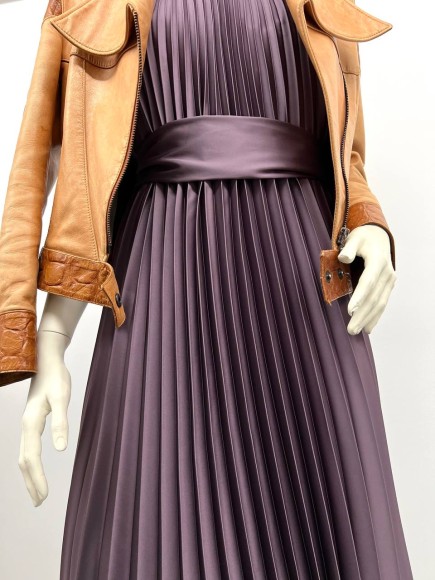 Гофре классика Армани сливово-серый