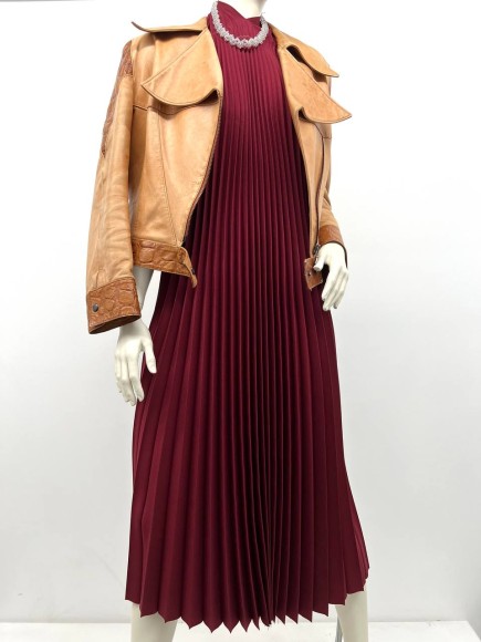 Гофре классика Армани винный