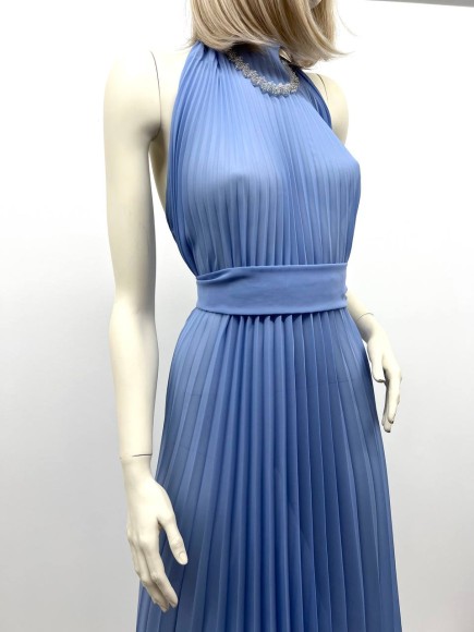 Гофре классика Шифон голубой