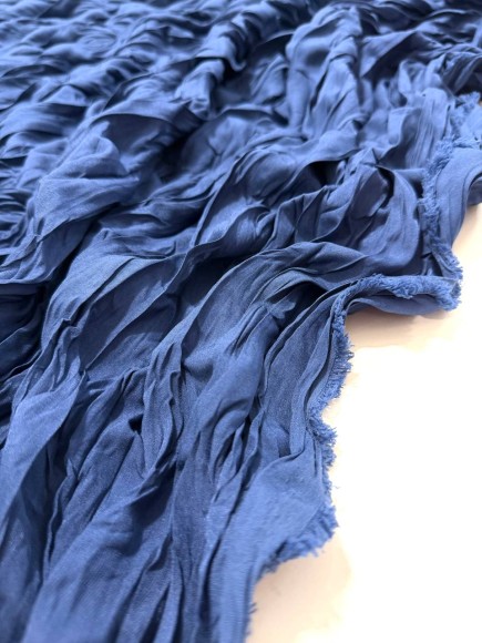 Складка Креш продольный Ниагара синяя Складка Креш продольный Ниагара синяя