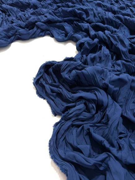 Складка Креш продольный Ниагара синяя Складка Креш продольный Ниагара синяя