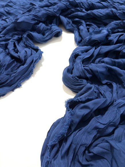 Складка Креш продольный Ниагара синяя Складка Креш продольный Ниагара синяя