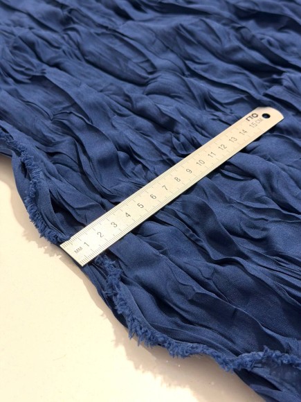 Складка Креш продольный Ниагара синяя Складка Креш продольный Ниагара синяя