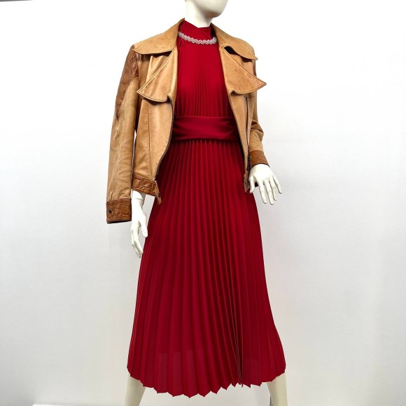 Гофре классика Креп красный