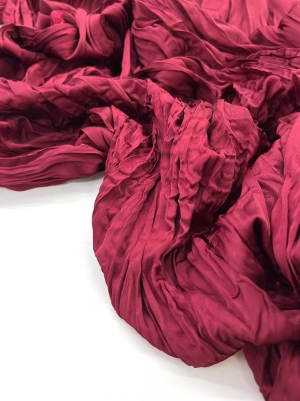 Складка Креш продольный Армани винный