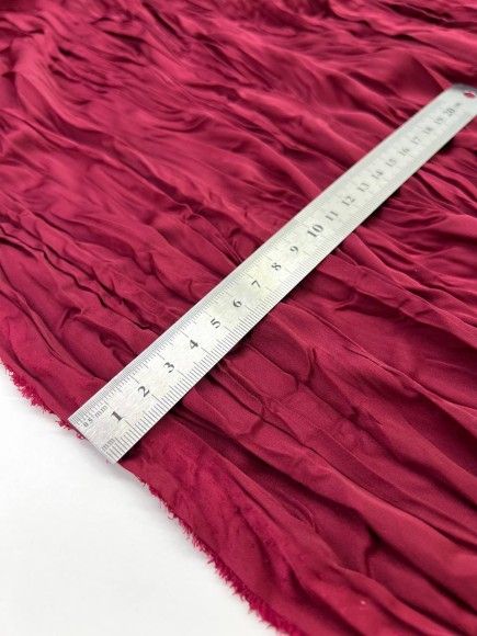 Складка Креш продольный Армани винный