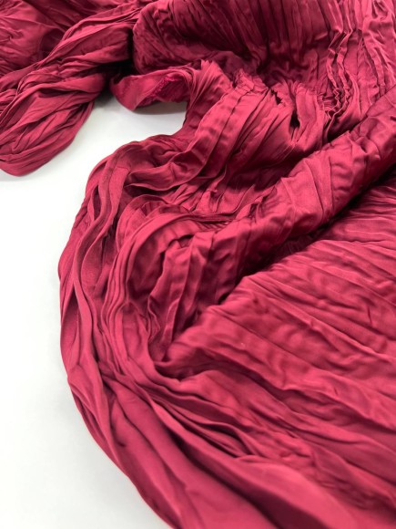 Складка Креш продольный Армани винный