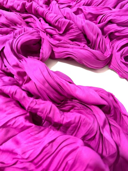 Складка Креш продольный Ниагара фуксия