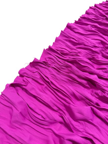 Складка Креш продольный Ниагара фуксия