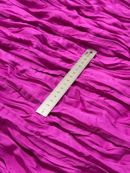 Складка Креш продольный Ниагара фуксия