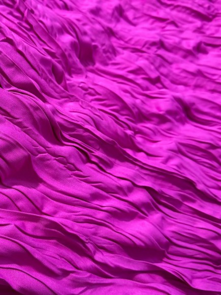 Складка Креш продольный Ниагара фуксия