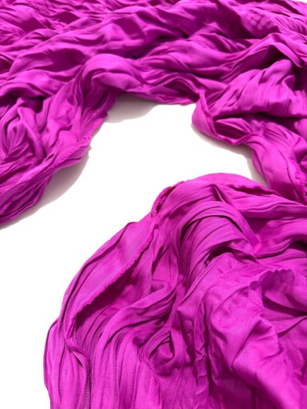 Складка Креш продольный Ниагара фуксия