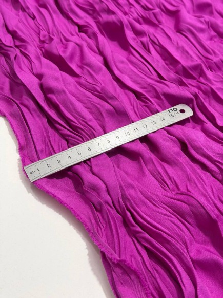 Складка Креш продольный Ниагара фуксия