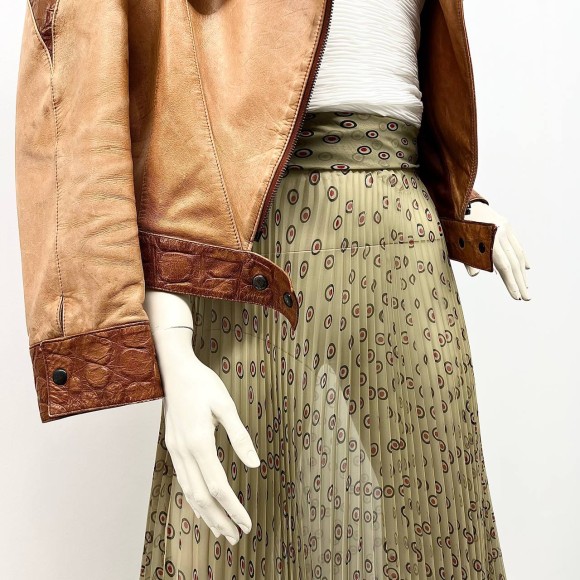 Гофре классика Шифон Япония (хаки) 90