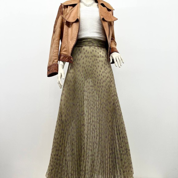 Гофре классика Шифон Япония (хаки) 90