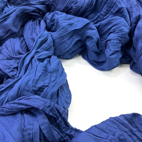 Складка Креш продольный Армани глубокий синий