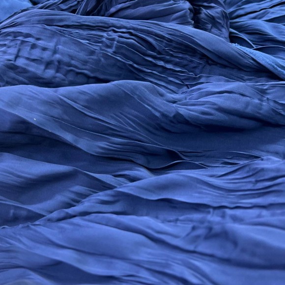 Складка Креш продольный Армани глубокий синий