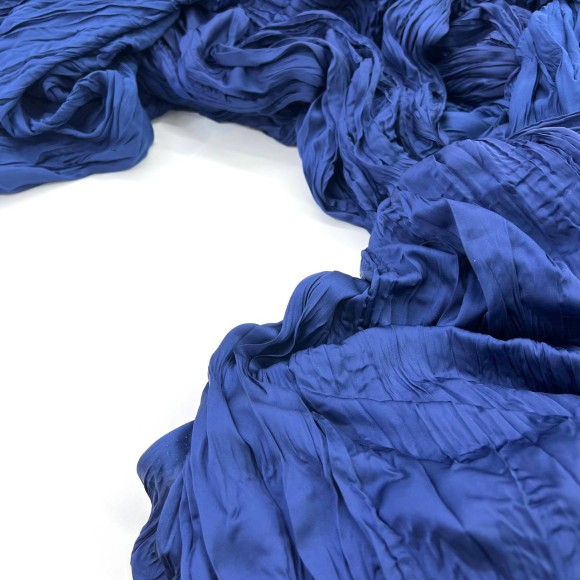 Складка Креш продольный Армани глубокий синий