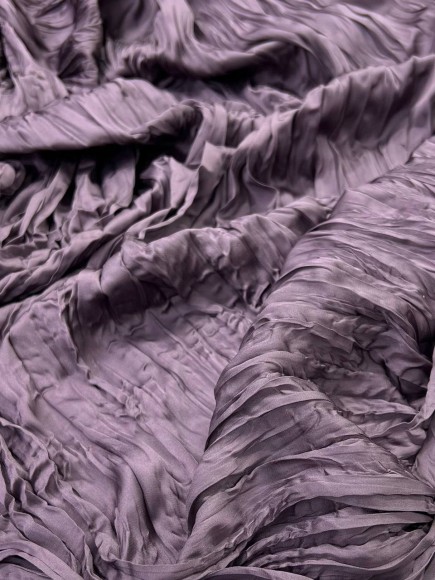 Складка Креш продольный Армани сливово-серый