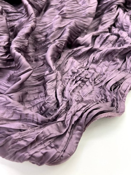 Складка Креш продольный Армани сливово-серый