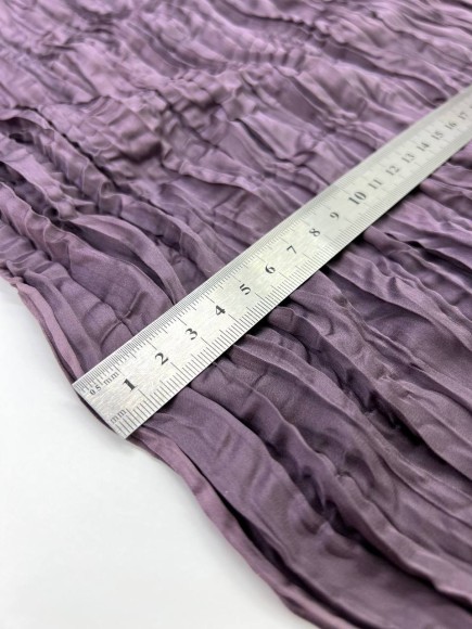 Складка Креш продольный Армани сливово-серый