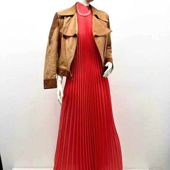 Гофре классика Креп коралловый