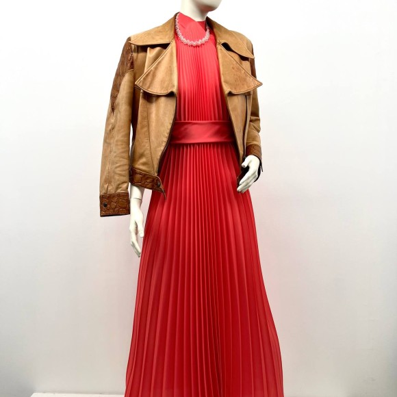 Гофре классика Креп коралловый