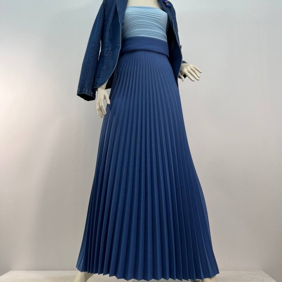 Гофре классика Кино рубчик голубой