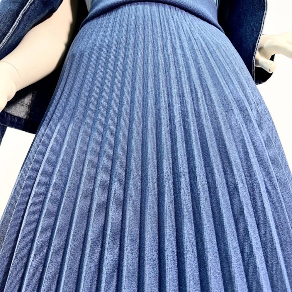 Гофре классика Кино рубчик голубой