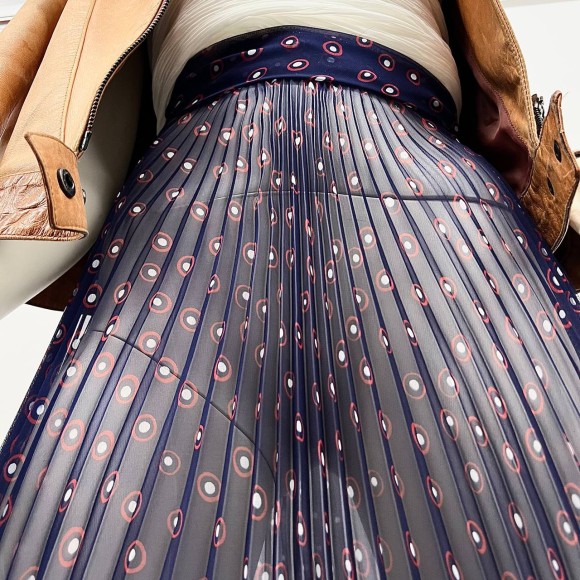 Гофре Классика Шифон Япония синий