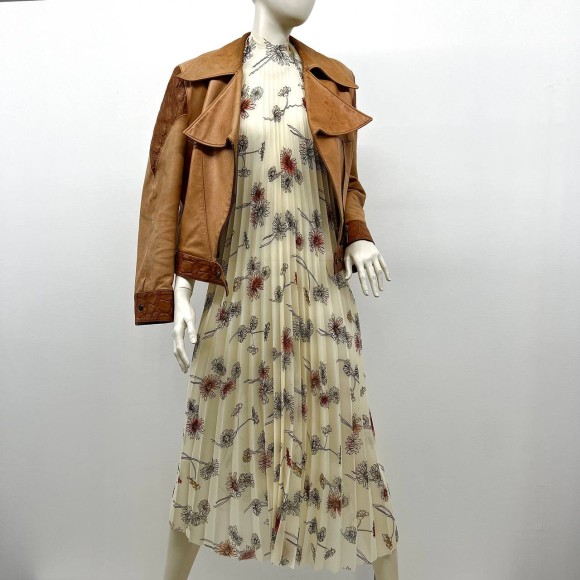 Гофре классика Креп-жоржет "Джесика" ромашки