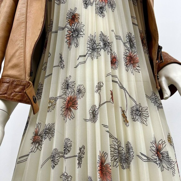 Гофре классика Креп-жоржет "Джесика" ромашки