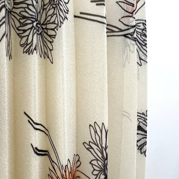 Гофре классика Креп-жоржет "Джесика" ромашки