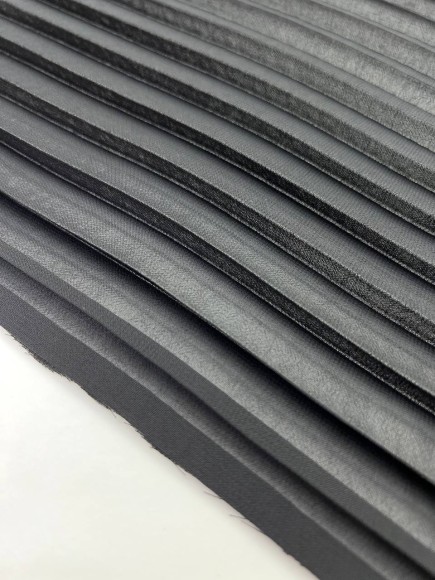 Плиссе 1 см Шифон черный