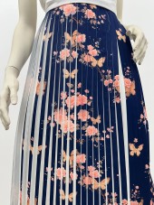 Плиссе 1.5 см принт бабочки/цветы Креп-шифон Плиссе 1.5 см принт бабочки/цветы Креп-шифон