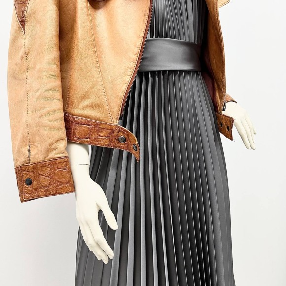 Гофре классика Армани серый