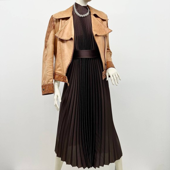 Гофре классика Армани медно-шоколадный